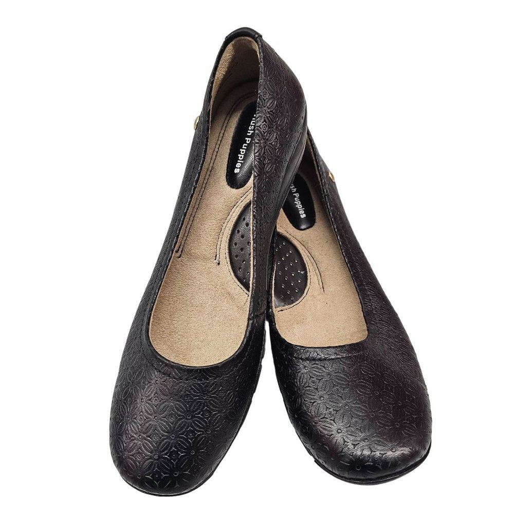 Hush Puppies Rachel Dandy Black Leather Women Shoes Size 8M